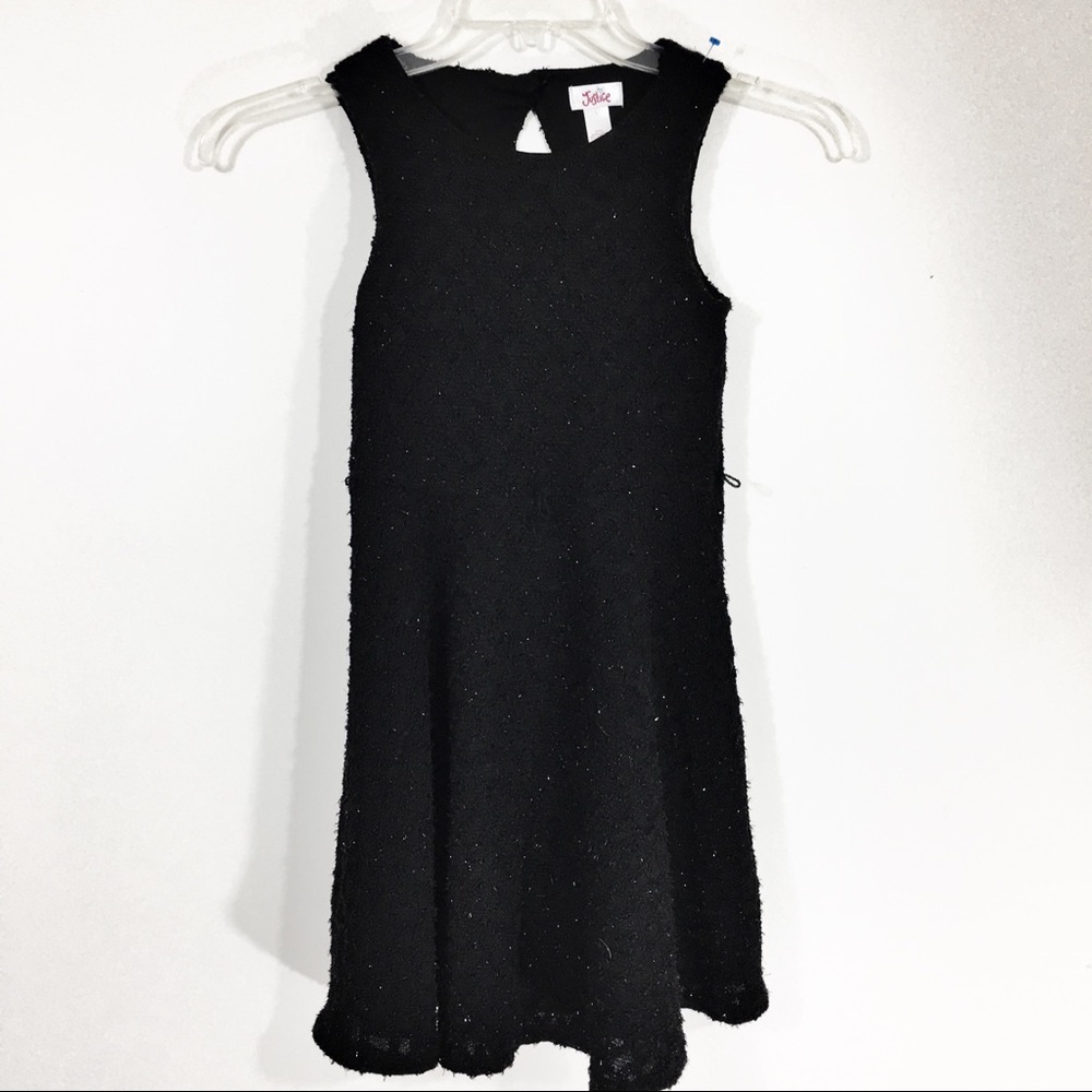 Justice Girls Black Glitter Dress
